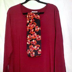 JM Collection Tunic 2X with Scarf